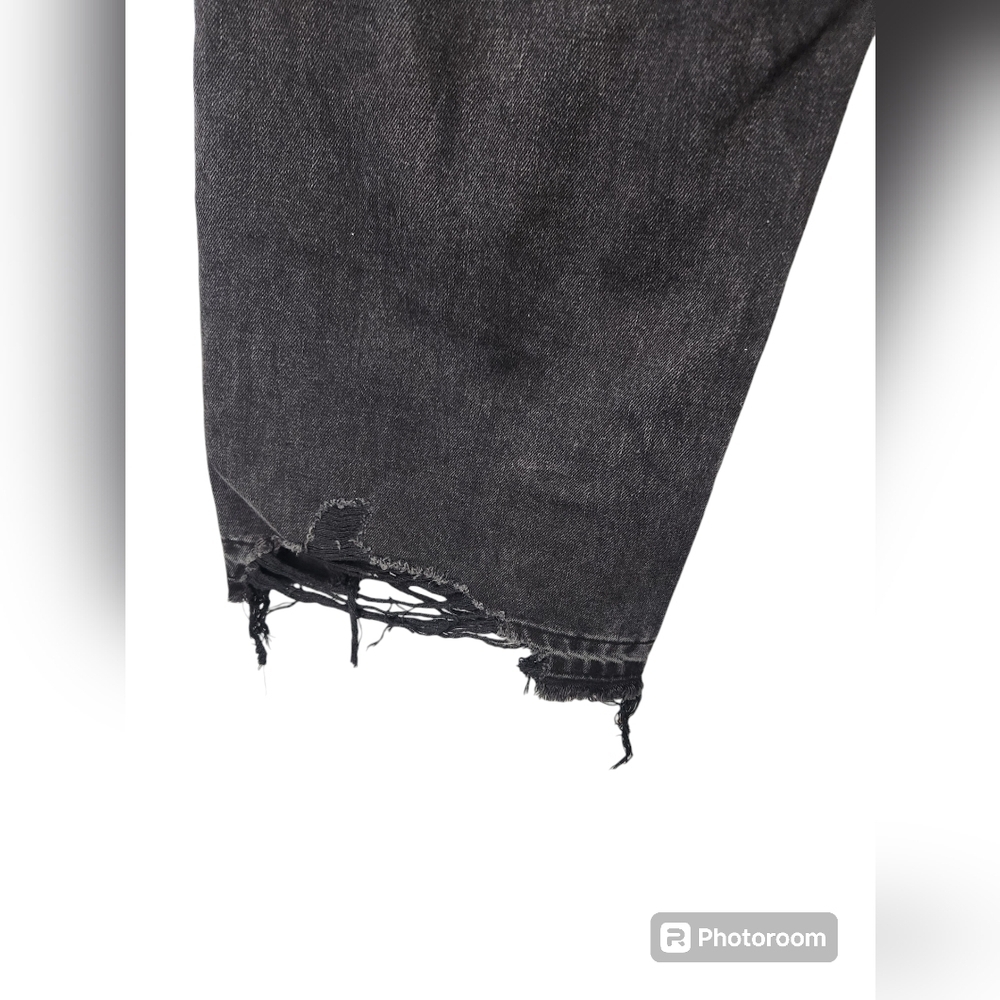 FLYING MONKEY VERVET BLACK SUN WIDE LEG DENIM- BLACK Sz. 29 - Picture 8 of 9